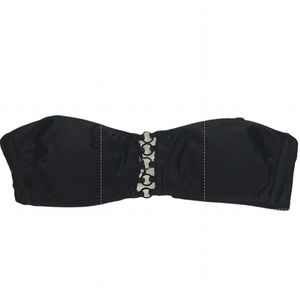 𝅺new No Boundaries Swim Top Black Detachable Strap Bikini Top Womens Medium M